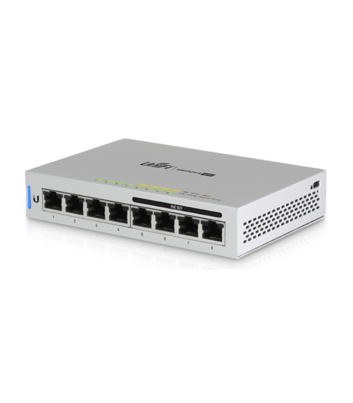 8-Port Fully Managed Gigabit Switch with 4 IEEE 802.3af Includes 60W Power Supply